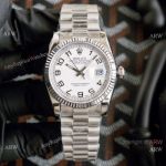 Swiss ETA2836 Rolex DateJust Watch 36mm White Arabic Markers